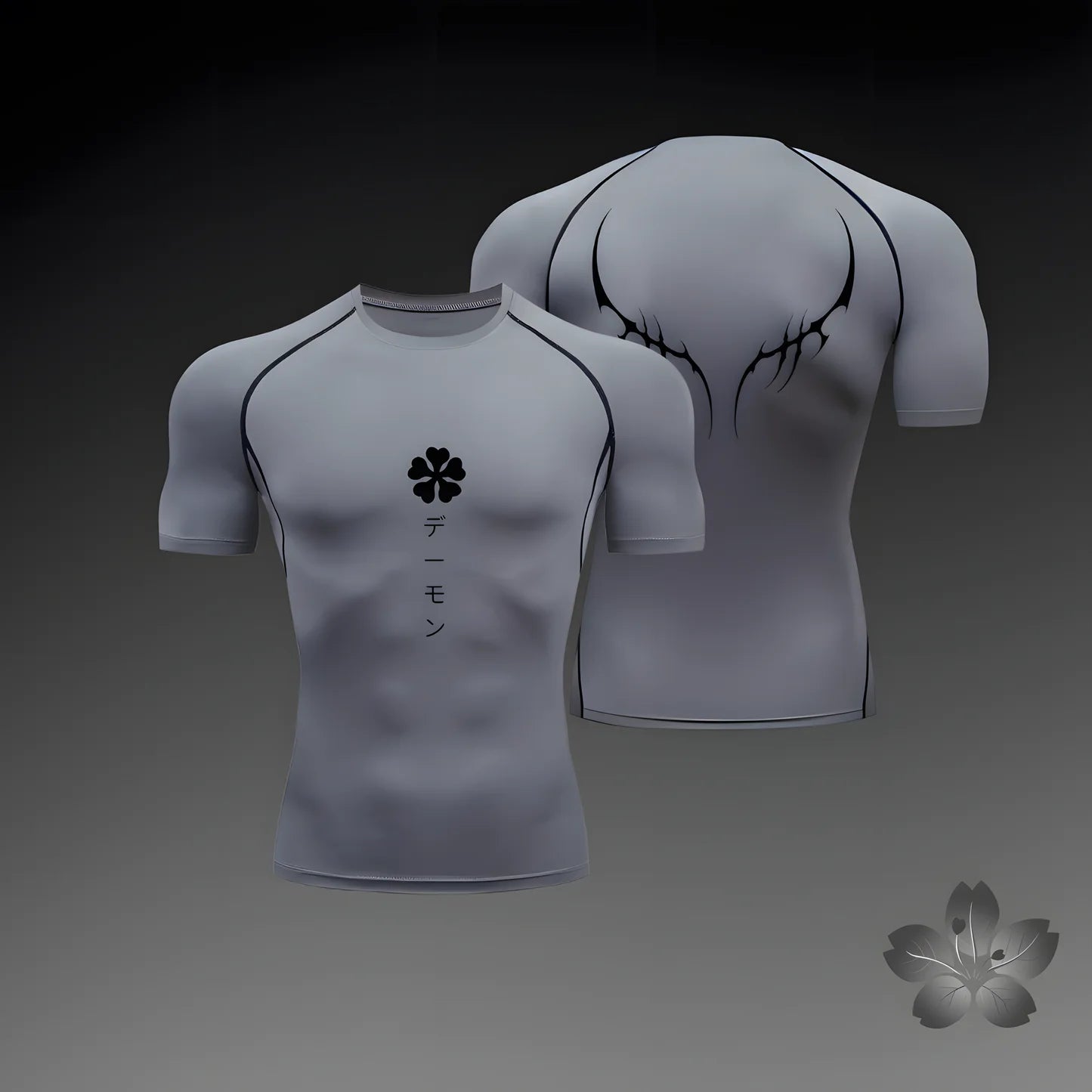 Men Compression Shirt Anime Sport Quick Dry Gym TShirts Fitness Athletic Undershirts Elasticity y2k Tops Tee Summer Autumn Male