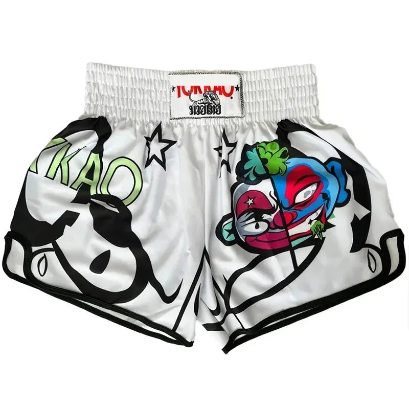 Boxing Muay Thai Shorts High Elastic Speed Dry Breathable Sanda Shorts Free Combat Pants Boxing Trunks