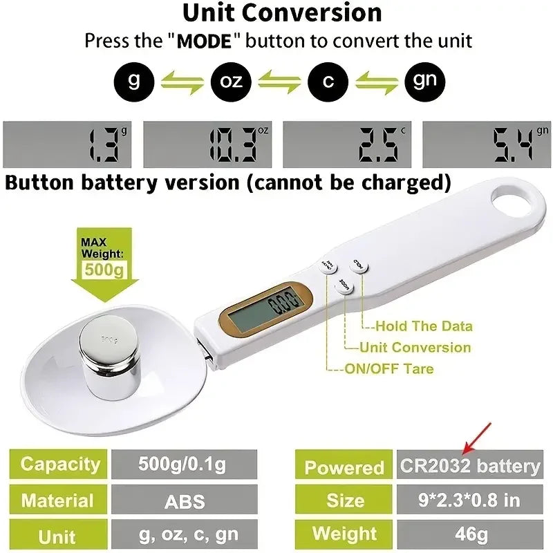 Mini Spoon Digital Kitchen Scale