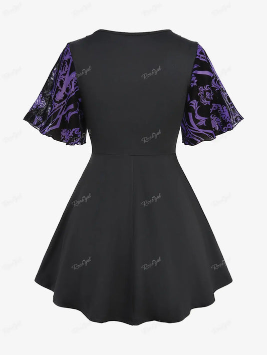 TRAF Ruffle Womens Blouses Semi Sheer Casual Blouses Woman Spring Fairy Shirts and Blouses for Lady Long Sleeve Tops Woman 2025