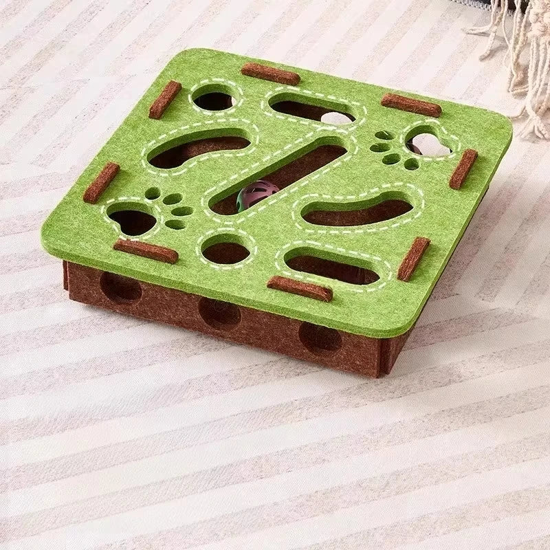 Cat Puzzle Toy Felt Puzzle Box