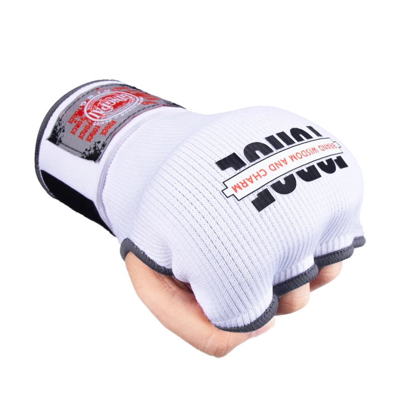 Adult child Gel half finger boxing gloves Boxing Muay Thai free training lazy people fast binding hand strap strap men and women