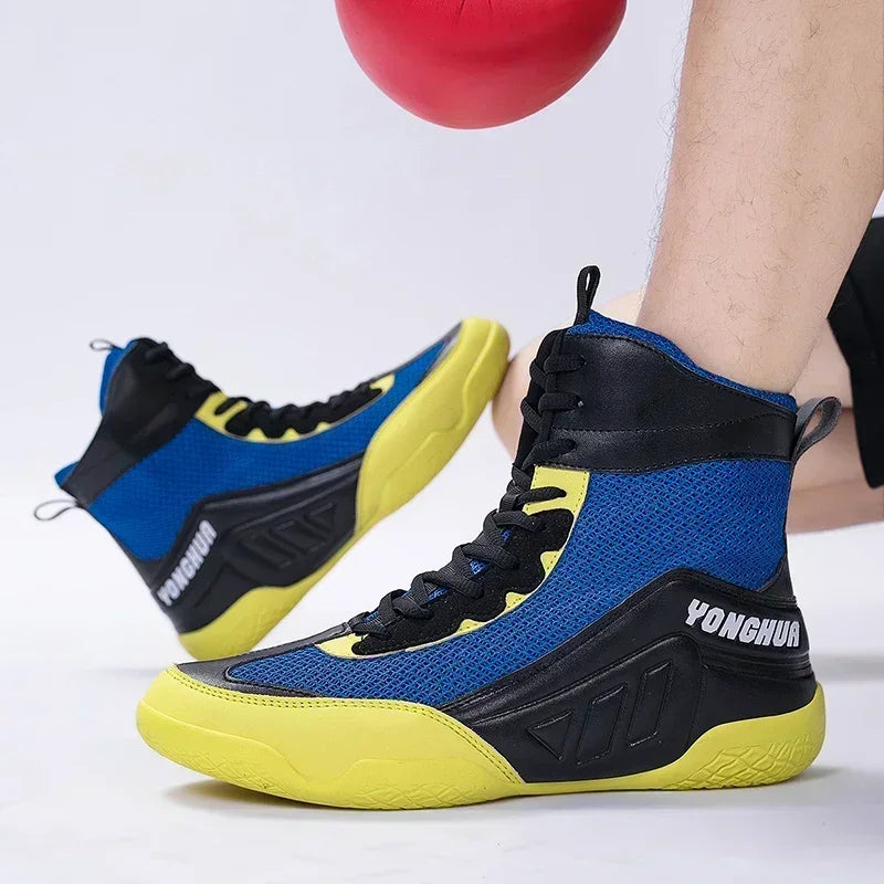 Men Boxing Boots Sneakers Classic Luxury Breathable Sports Adult Sneakers Comfortable Gear Women Original Non-Slip Boxing Shoes