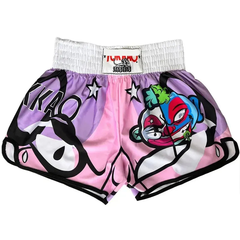 Boxing Muay Thai Shorts High Elastic Speed Dry Breathable Sanda Shorts Free Combat Pants Boxing Trunks