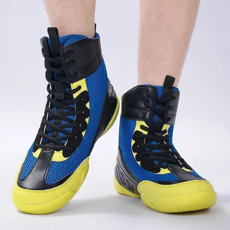 Men Boxing Boots Sneakers Classic Luxury Breathable Sports Adult Sneakers Comfortable Gear Women Original Non-Slip Boxing Shoes