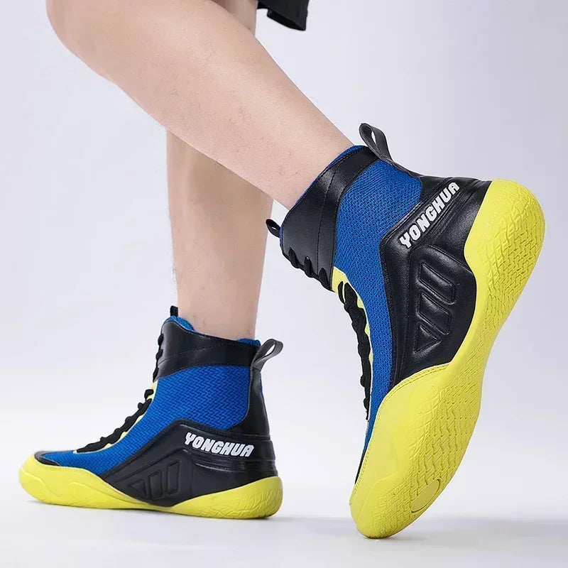 Men Boxing Boots Sneakers Classic Luxury Breathable Sports Adult Sneakers Comfortable Gear Women Original Non-Slip Boxing Shoes