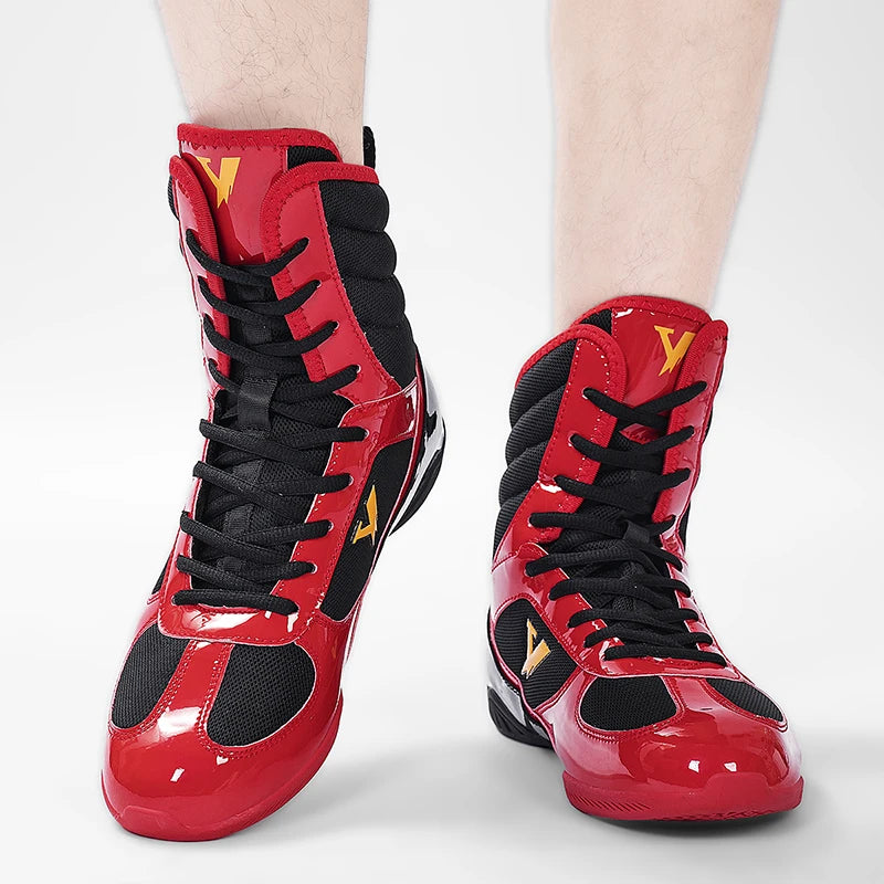 New Men Boxing Shoes Breathable Trainers Non-Slip Training Fighting Sneakers Wear-resistant Combat Equipment Sports Boxing Boots