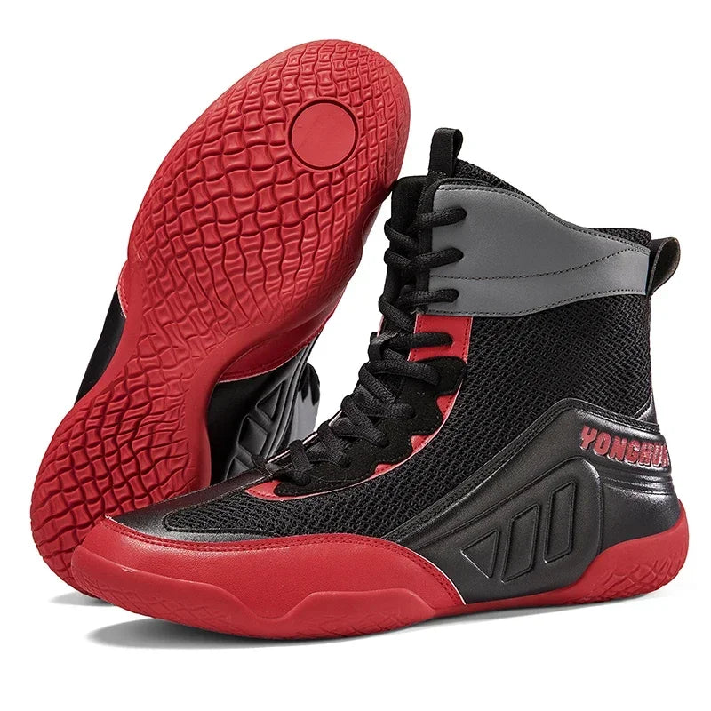 Men Boxing Boots Sneakers Classic Luxury Breathable Sports Adult Sneakers Comfortable Gear Women Original Non-Slip Boxing Shoes
