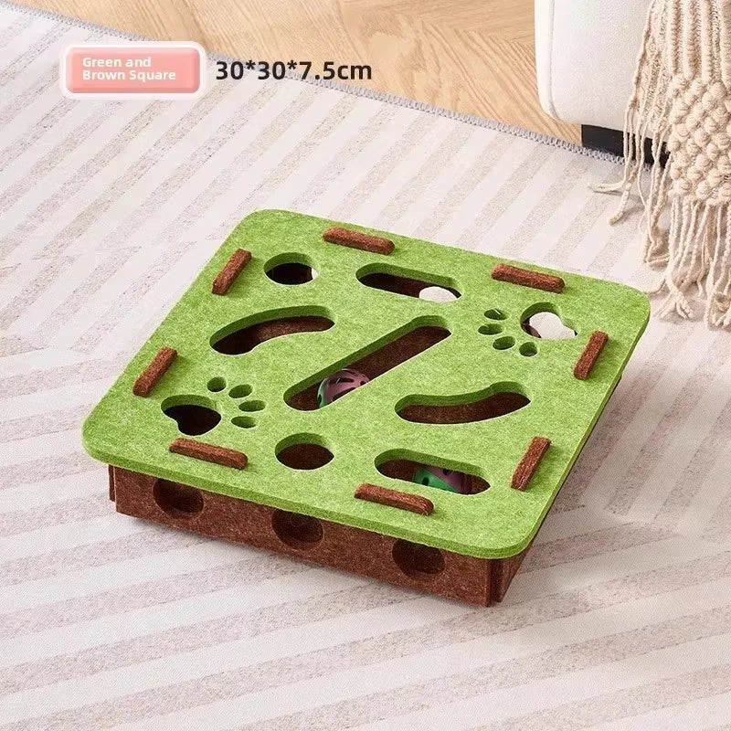 Cat Puzzle Toy Felt Puzzle Box