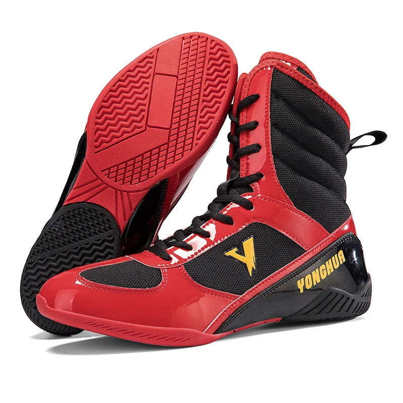New Men Boxing Shoes Breathable Trainers Non-Slip Training Fighting Sneakers Wear-resistant Combat Equipment Sports Boxing Boots