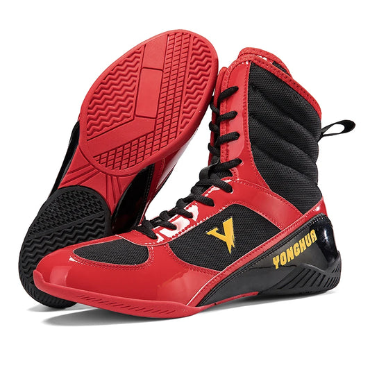 New Men Boxing Shoes Breathable Trainers Non-Slip Training Fighting Sneakers Wear-resistant Combat Equipment Sports Boxing Boots