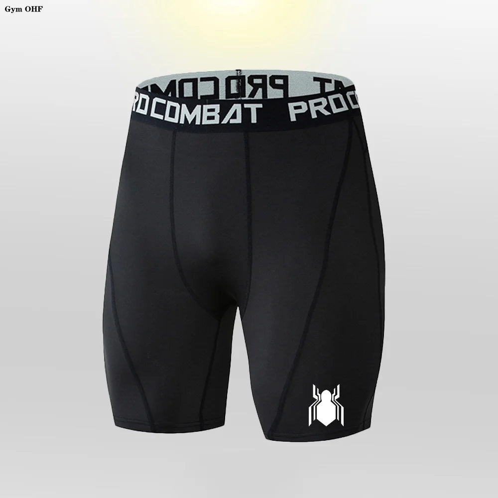 Guys Compression Shorts Breathable Dry Fit Sport Fitness Shorts Football Training Male's Short Pants Men Underpants Gym Running