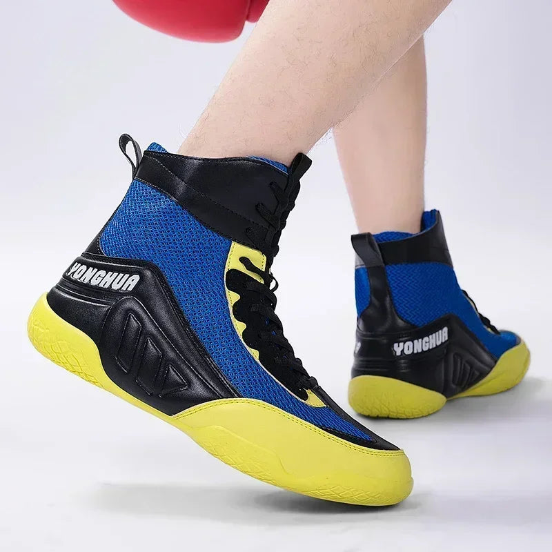 Men Boxing Boots Sneakers Classic Luxury Breathable Sports Adult Sneakers Comfortable Gear Women Original Non-Slip Boxing Shoes