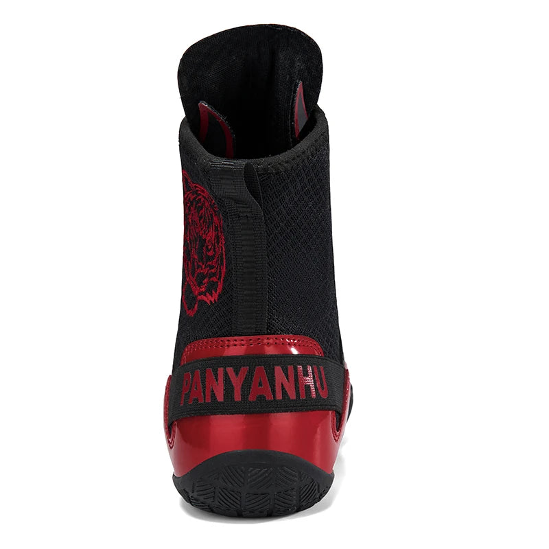 Men's Professional Shock Boxer Fighting Sport Boots Non-slip Unisex Fighting Wrestling Shoes Women's Boxing Breathable Sneakers