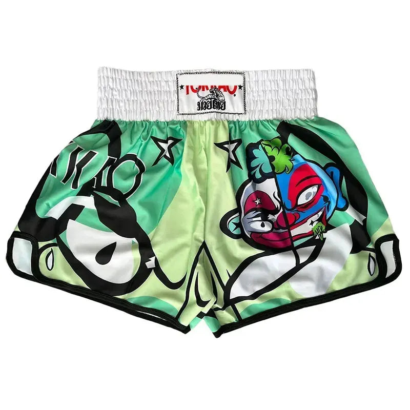 Boxing Muay Thai Shorts High Elastic Speed Dry Breathable Sanda Shorts Free Combat Pants Boxing Trunks