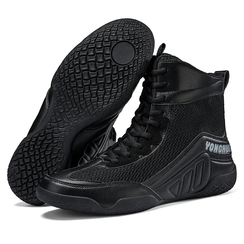 Men Boxing Boots Sneakers Classic Luxury Breathable Sports Adult Sneakers Comfortable Gear Women Original Non-Slip Boxing Shoes
