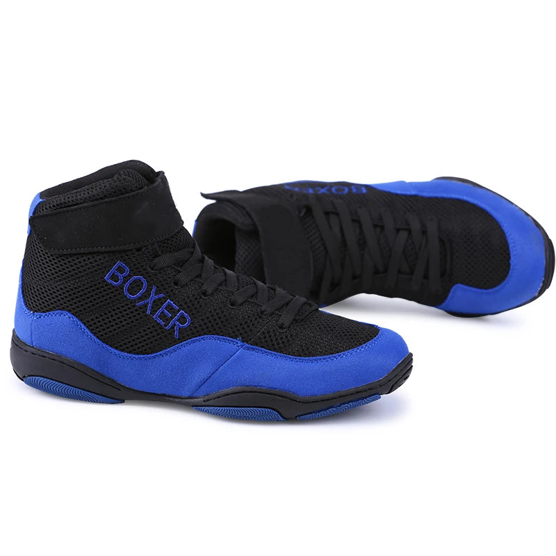 New Men Professional Boxing Shoes Lightweight Sneakers Adult Comfortable Wrestling Shoes Women Classic Anti Slip Boxing Boots