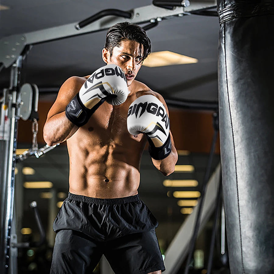 8/10/12/14oz Boxing gloves professional adult punching bags practical combat thick Muay Thai free combat Sanda  breathable