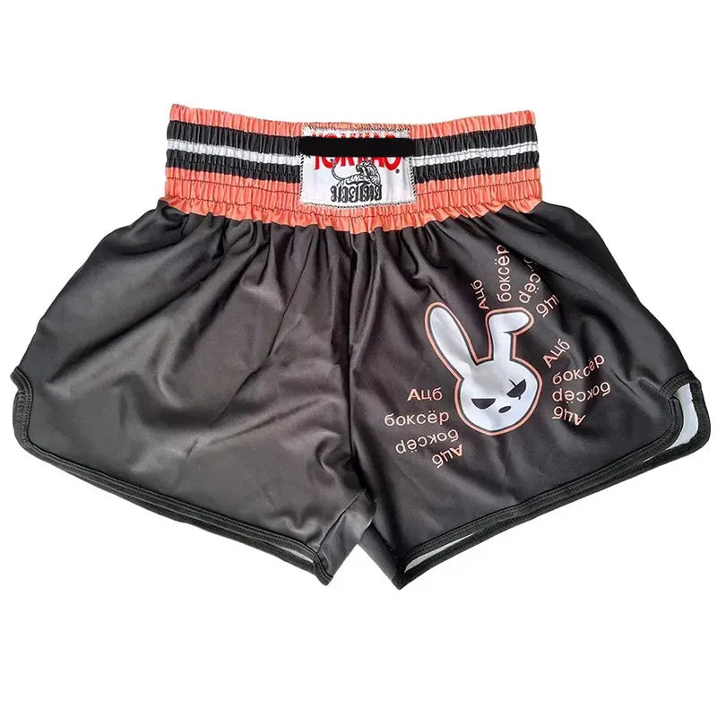 Boxing Muay Thai Shorts High Elastic Speed Dry Breathable Sanda Shorts Free Combat Pants Boxing Trunks