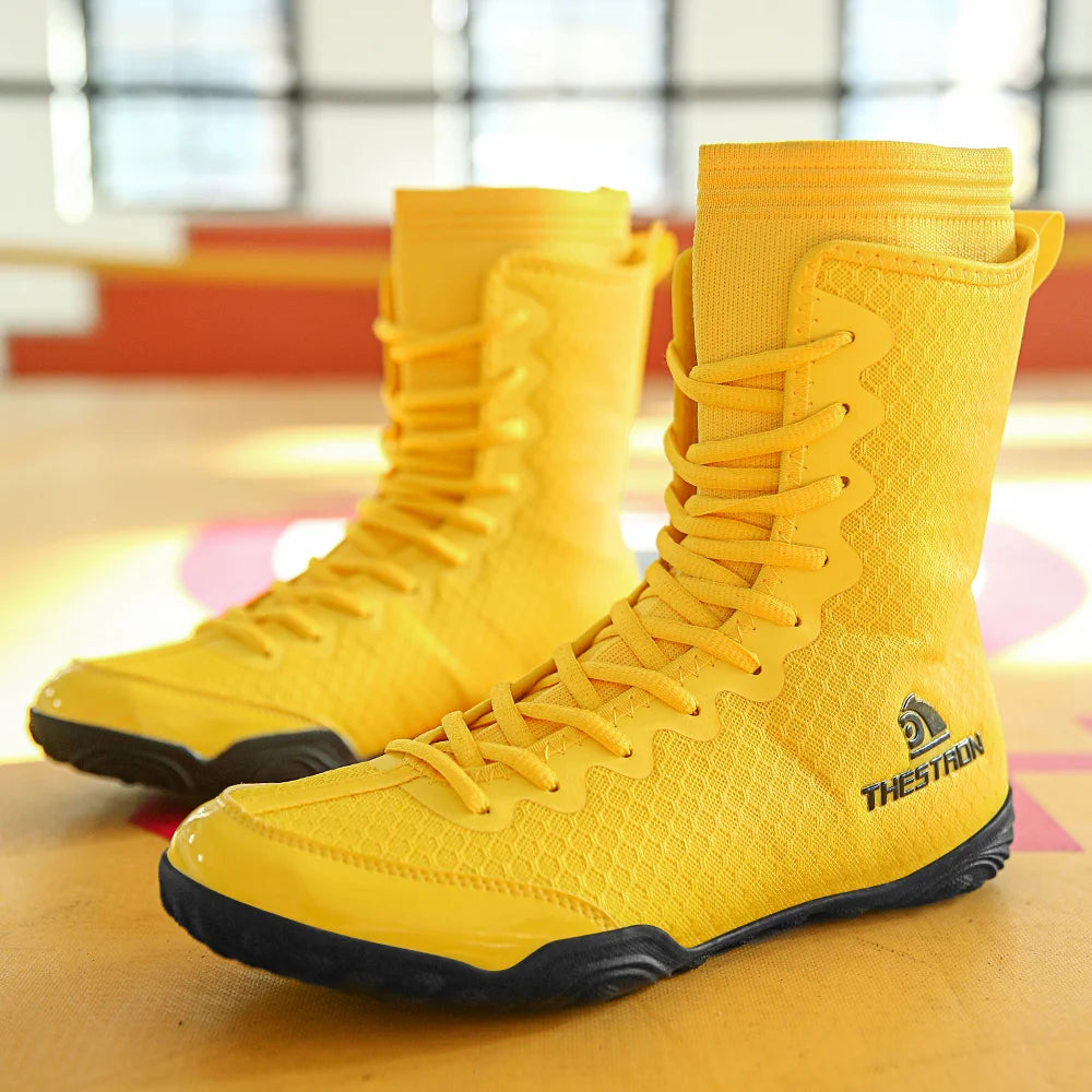 Men Professional Wrestling Shoes Anti Slip Boxing Sneakers Size 39-47 Flighting Footwears