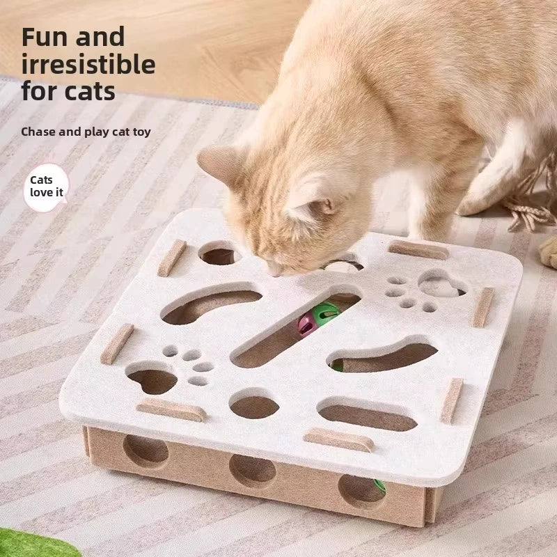 Cat Puzzle Toy Felt Puzzle Box
